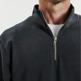 Half Zip L/S: Charcoal