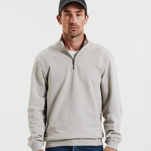 Half Zip L/S: Greige