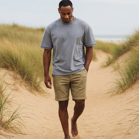 Lounge Tee S/S: Grey Mélange