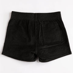 Stretch Corduroy Short: Black