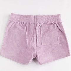 Stretch Corduroy Short: Powder Purple