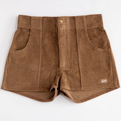 Stretch Corduroy Short: Brown