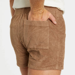 Stretch Corduroy Short: Brown