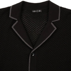Crochet Shirt S/S: Black