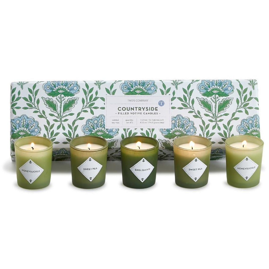 Scented Soy Wax Candles: Countryside S/5