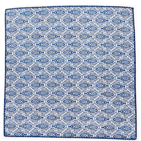 Fish Pattern Napkins: Set of 4