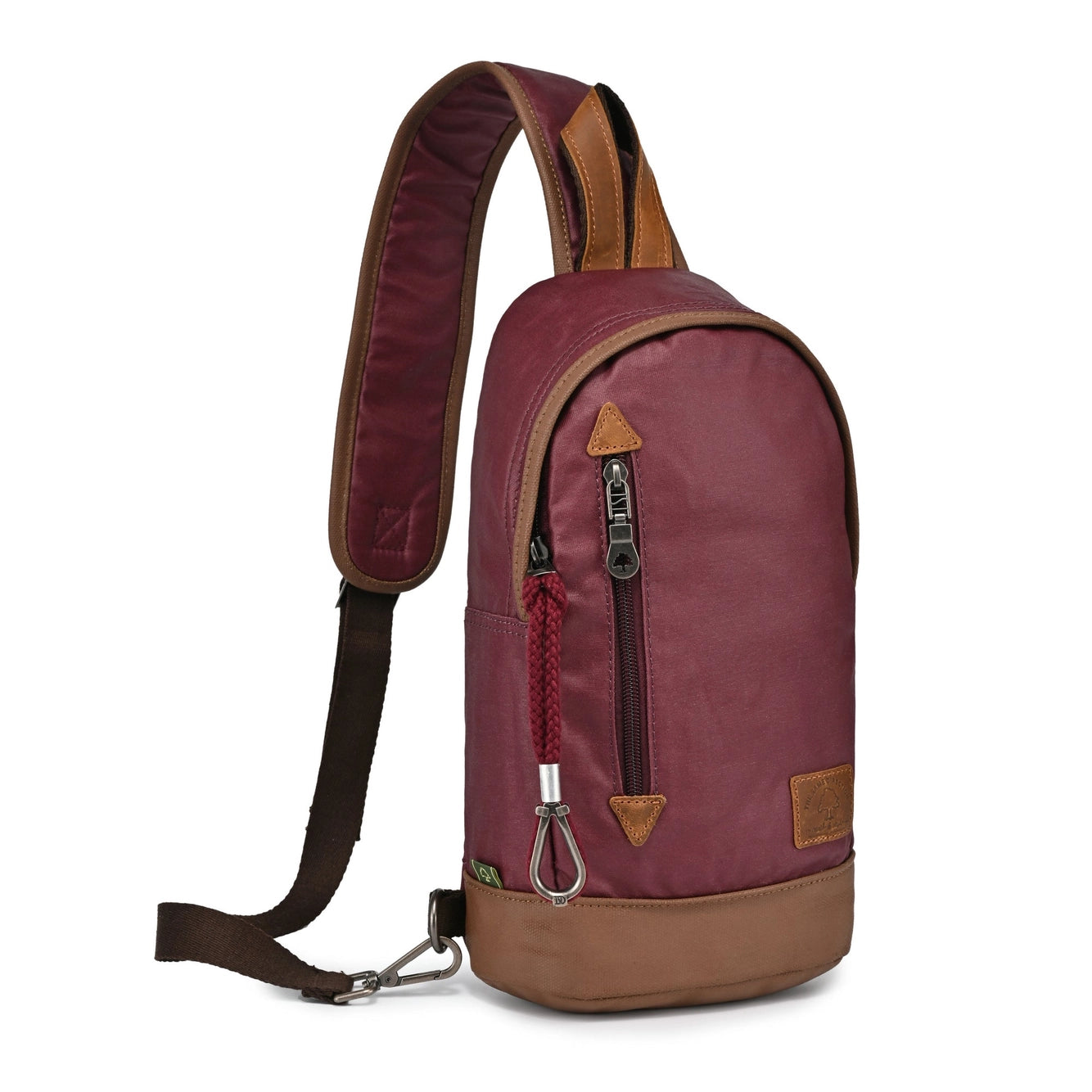 Urban Sling Bag: Burgundy