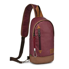 Urban Sling Bag: Burgundy