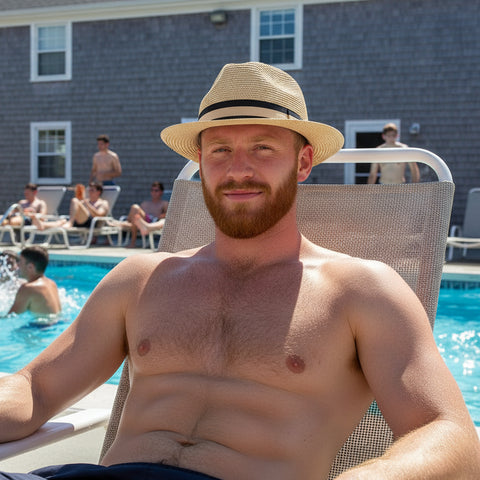 Braid Fedora Hat: Tan