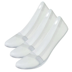 Non-Slip No Show Socks: Grey