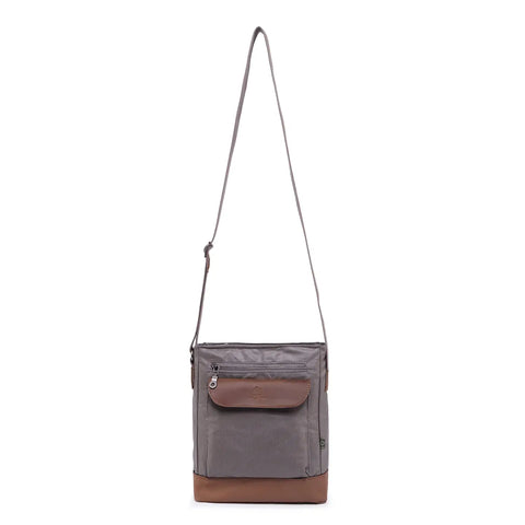 Urban Canvas Crossbody: Grey