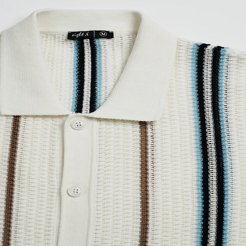 Fisherman Crochet Shirt S/S: White