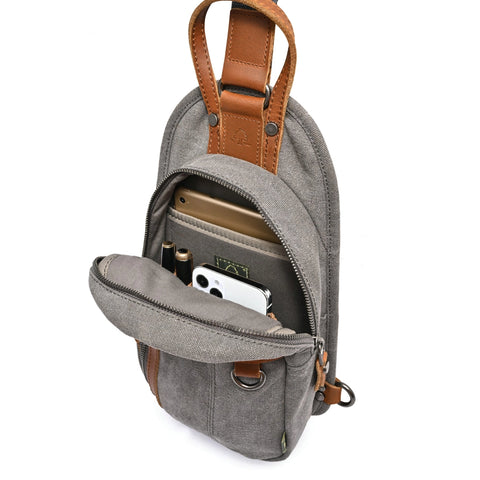 Agave Sling Bag: Grey