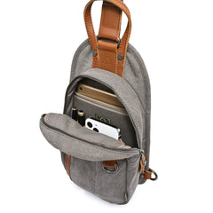 Agave Sling Bag: Grey
