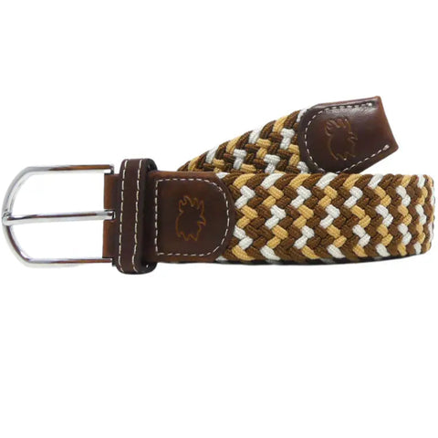 Marfa Stretch Belt: Brown/Tan