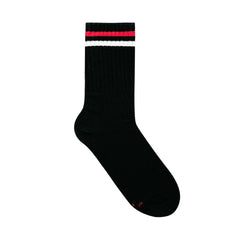 Authentic Crew Sock: White/Red