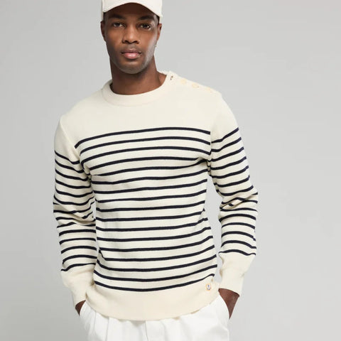 Sailor Sweater L/S: Nature/Navy