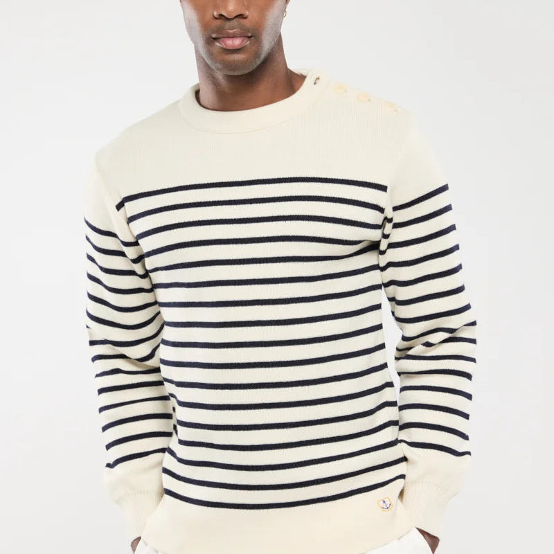 Sailor Sweater L/S: Nature/Navy