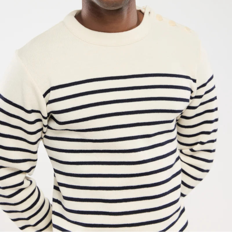 Sailor Sweater L/S: Nature/Navy