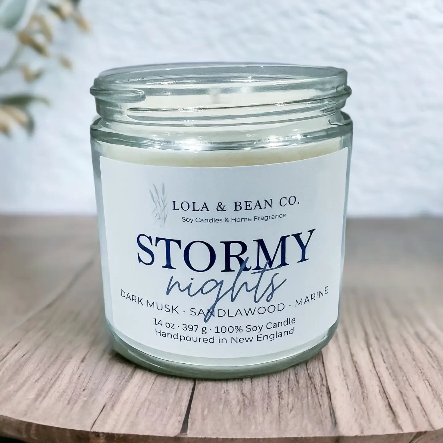 Costal Soy Candle: Stormy Nights 7.5 oz.