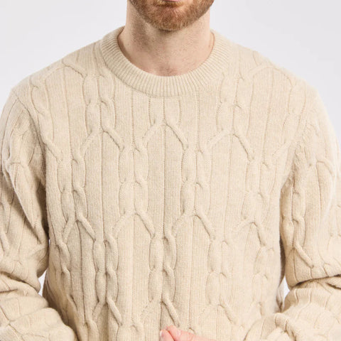 Irish Fisherman Sweater L/S: Beige