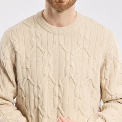 Irish Fisherman Sweater L/S: Beige