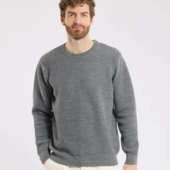 Waffle Stitch Sweater L/S: Misty Grey