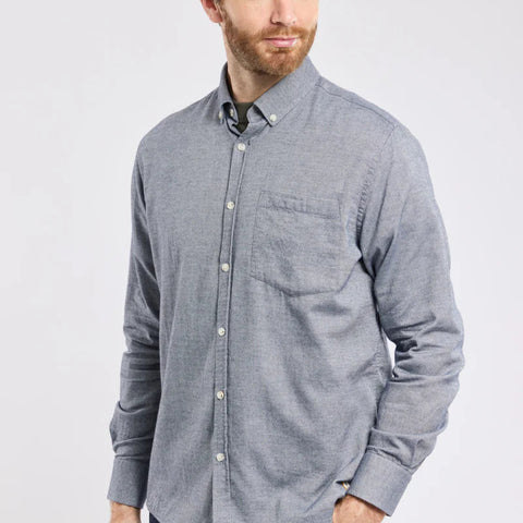 Check Shirt L/S: Dark Navy