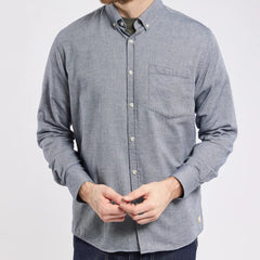 Check Shirt L/S: Dark Navy