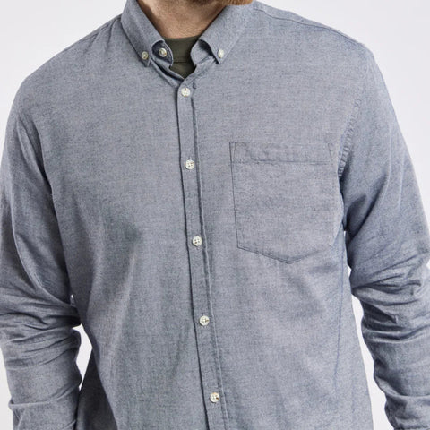 Check Shirt L/S: Dark Navy