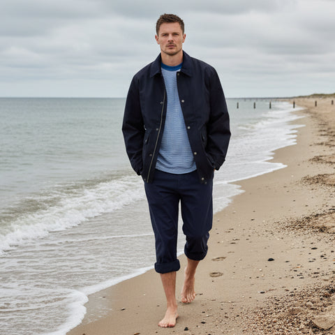 Water Repellant Jacket-Navy