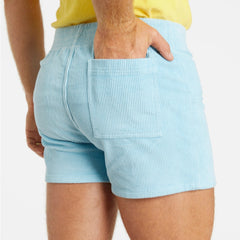 Stretch Corduroy Short: Sky Blue