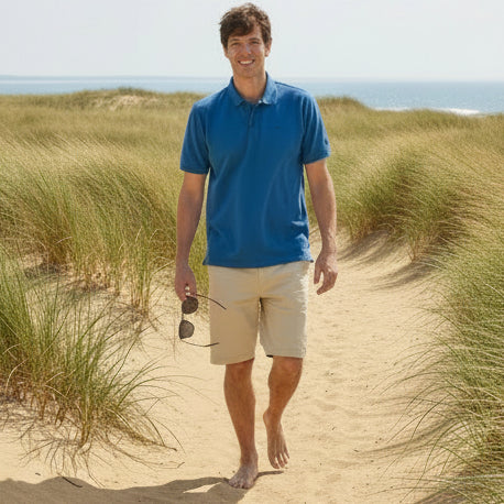 Solid Polo S/S: Dark Blue