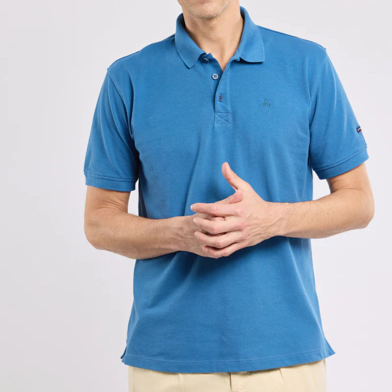 Solid Polo S/S: Dark Blue