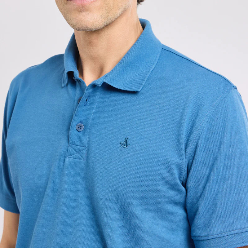 Solid Polo S/S: Dark Blue