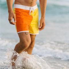 Board Rider Swim Trunk: Yellow/Orange