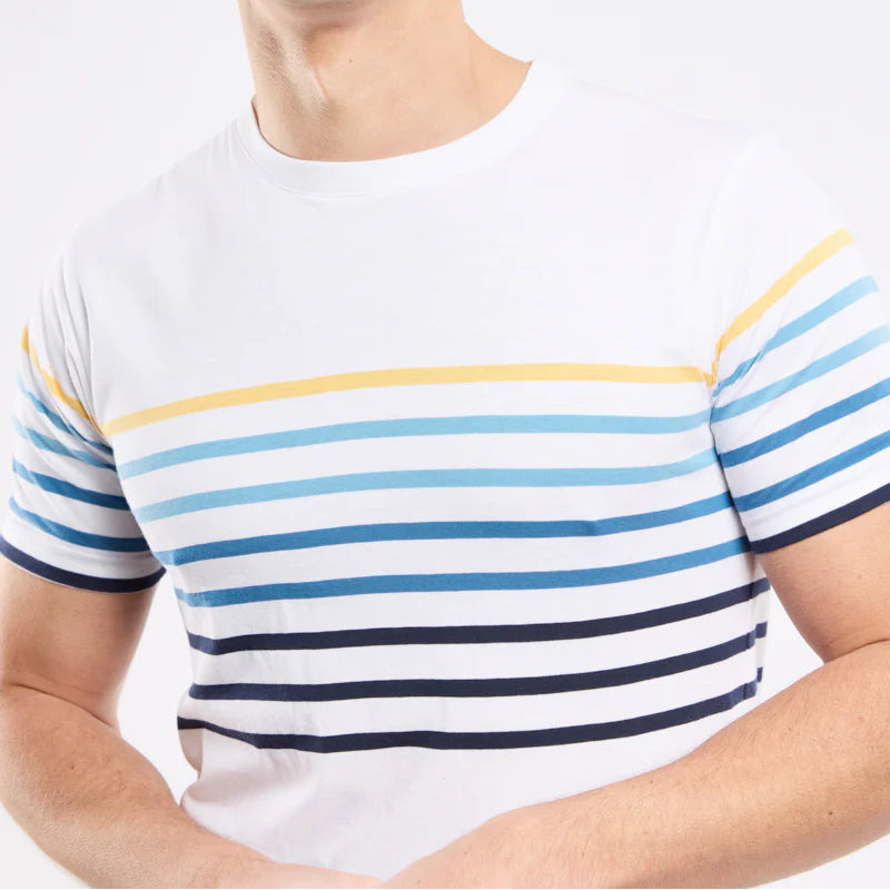 Striped T-Shirt S/S: White