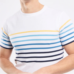 Striped T-Shirt S/S: White