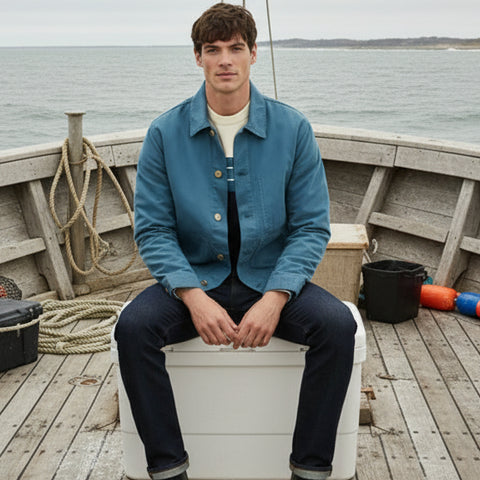 Fisherman's Jacket: Teal