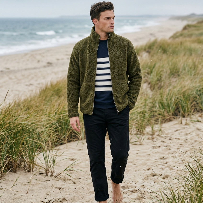 Sherpa Jacket: Olive