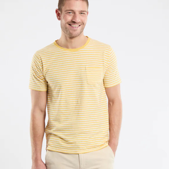Striped T-Shirt S/S: Yellow/Nature