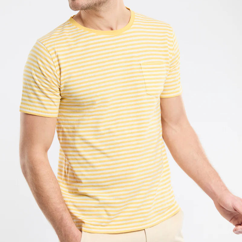 Striped T-Shirt S/S: Yellow/Nature