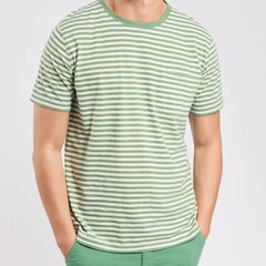 Striped T-Shirt S/S: Ivy/Nature