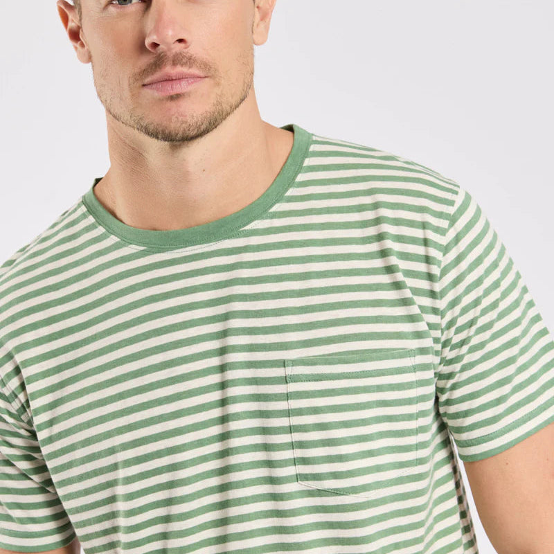 Striped T-Shirt S/S: Ivy/Nature