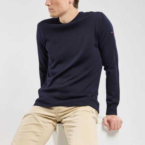 Damgan Crew Sweater L/S: Navy