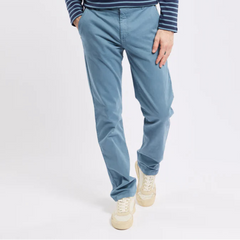 Straight Cut Chino: Bluefin