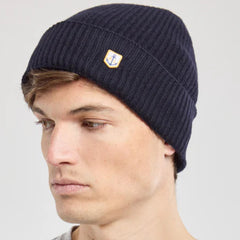 Lambswool Beanie: Navy