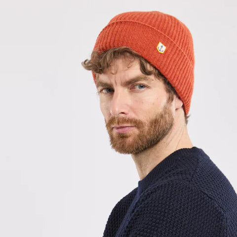 Lambswool Beanie: Paprika