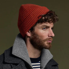 Lambswool Beanie: Paprika