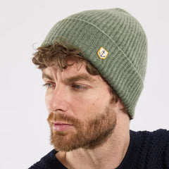 Lambswool Beanie: Moss